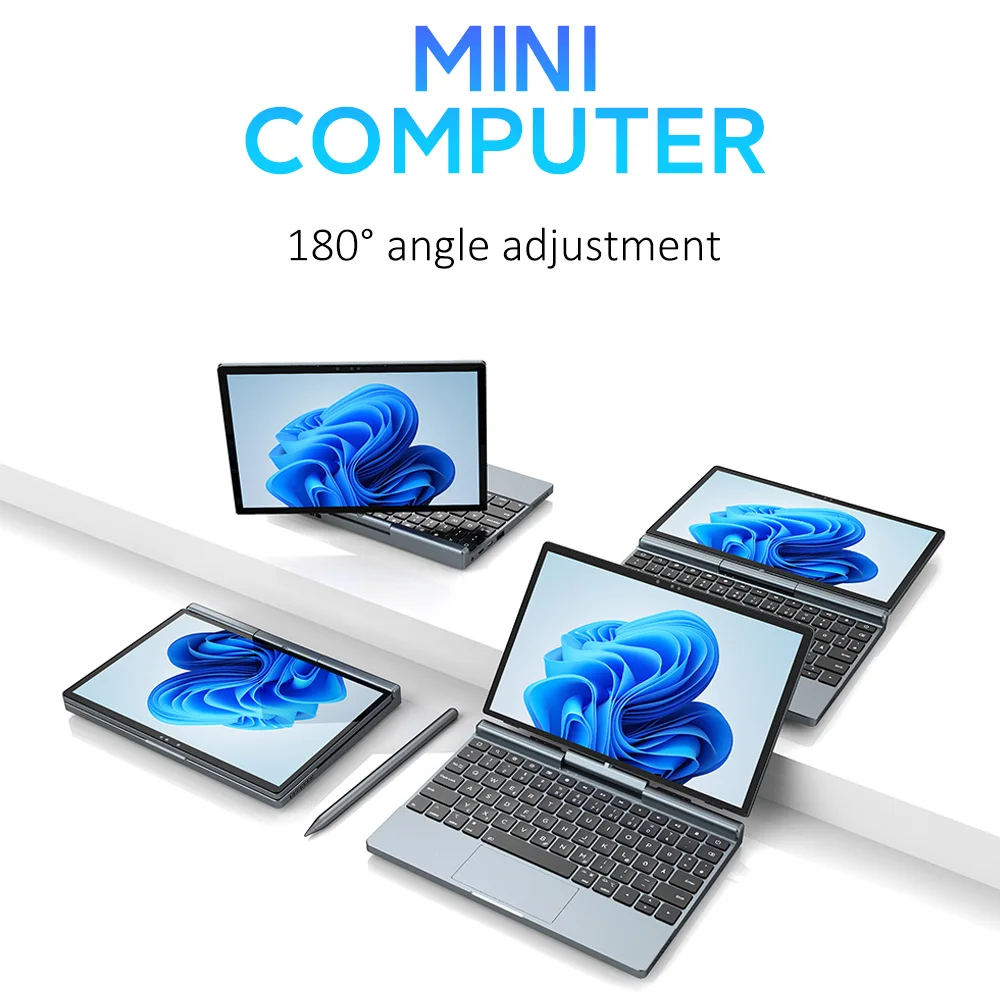 

2-in-1 Laptop 10.1 Inch Portable Tablet PC 1920x1200 IPS Win 11 OS For Student Daily Business