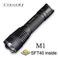 Flashlight Convoy M1 with SFT40 Led Lanterna Tactical Torch High Powerful 18650 Linterna Camping Fishing Flash Lamp