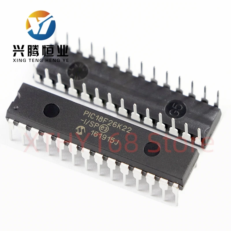 

1PCS/lot New OriginaI PIC18F26K22-I/SP or PIC18F26K22-E/SP PIC18F26K22 DIP-28 High-Performance Microcontrollers