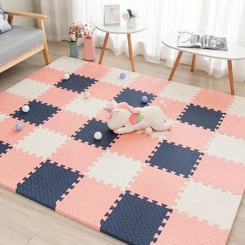 9pcs Baby Play Mat Puzzle Floor Kids Carpet Mattress EVA Foam Interlock Educational Toy Play Mat for Children Bedroom Tatami Rug