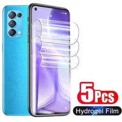 5Pcs Hydrogel Film Screen Protector For OPPO Reno 6 5G 5 Lite 2 A Z 2Z 4 SE 6Z 5Z 5K 5F 5A 4F Pro Full Cover Film