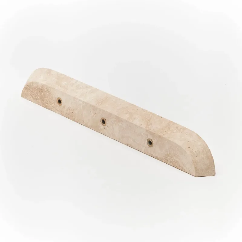Warm beige travertine cabinet handle door long handle set