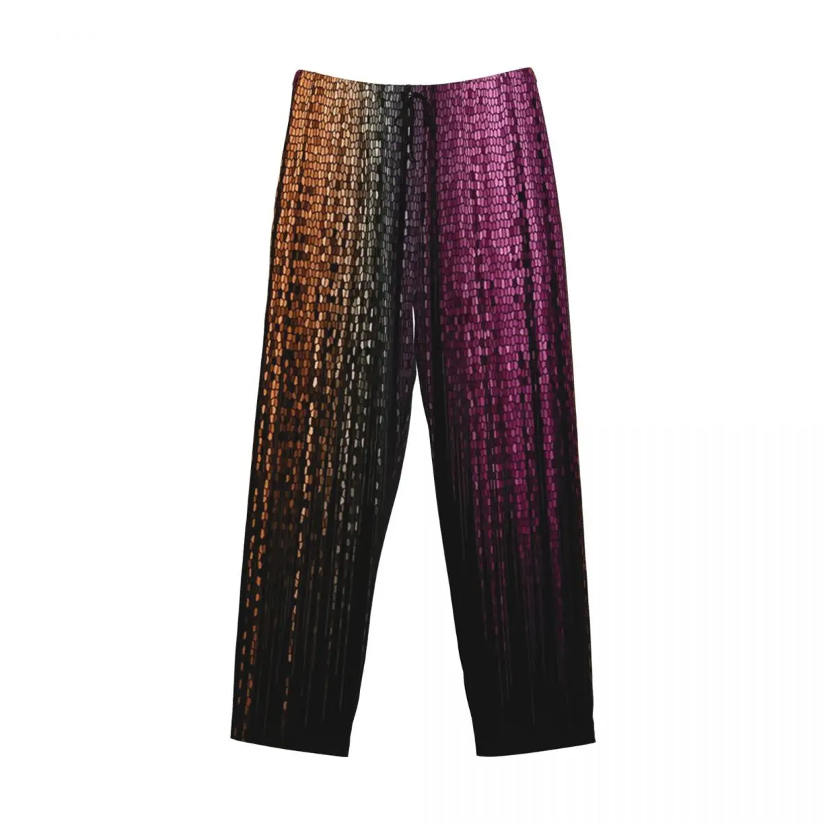 Custom Faux Glitter Rainbow Pride Flag LGBT Gay Lesbian Pajama Pants Men Sleepwear Sleep Lounge Bottoms with Pockets