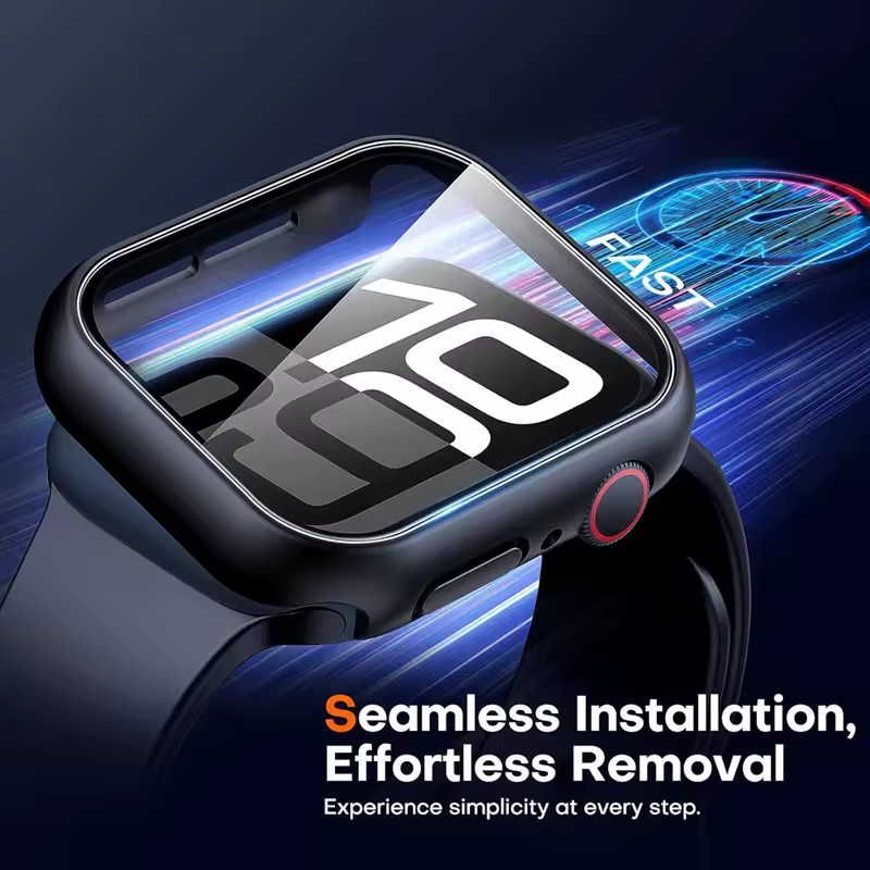 Glass+Cover For Apple Watch case 10 9 8 7 6 SE 5 iWatch Accessorie Screen Protector iWatch series 46mm 44mm 40mm 41 45mm 38 42mm - Image 4