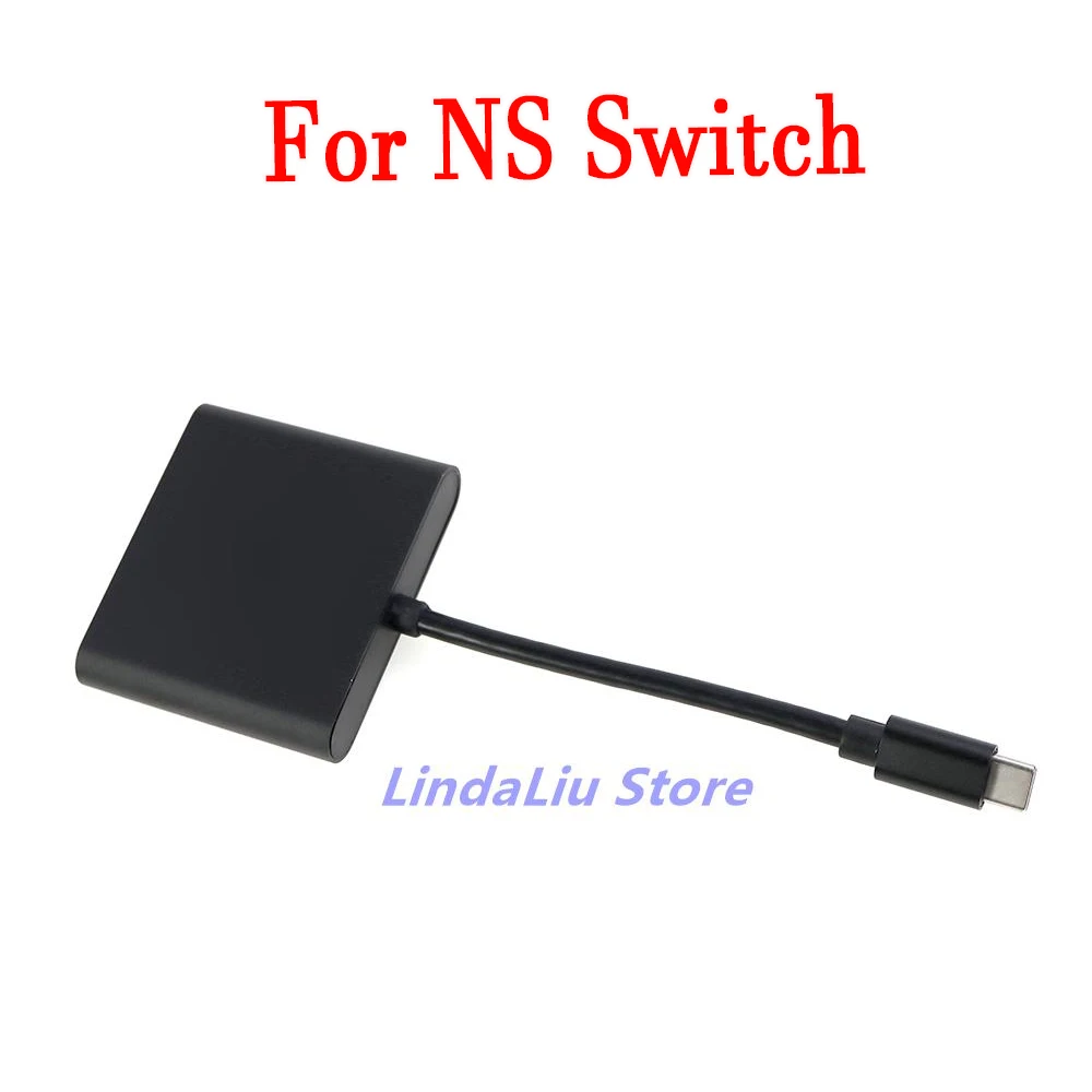 1pc 3 In 1 Converter Cable USBHUB HDMI-compatible USB3.1 Type C To 4K Ultra HD Adapter For Nintend Switch Game Controller