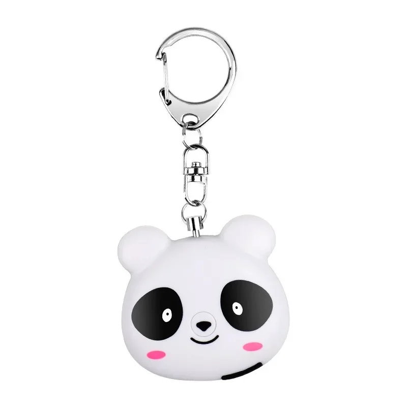 130dB Self-Defense Alarm - Personal Safety Alarm Guard - Cute Panda Student Backpack Keychain Pendant SOS Distress Device