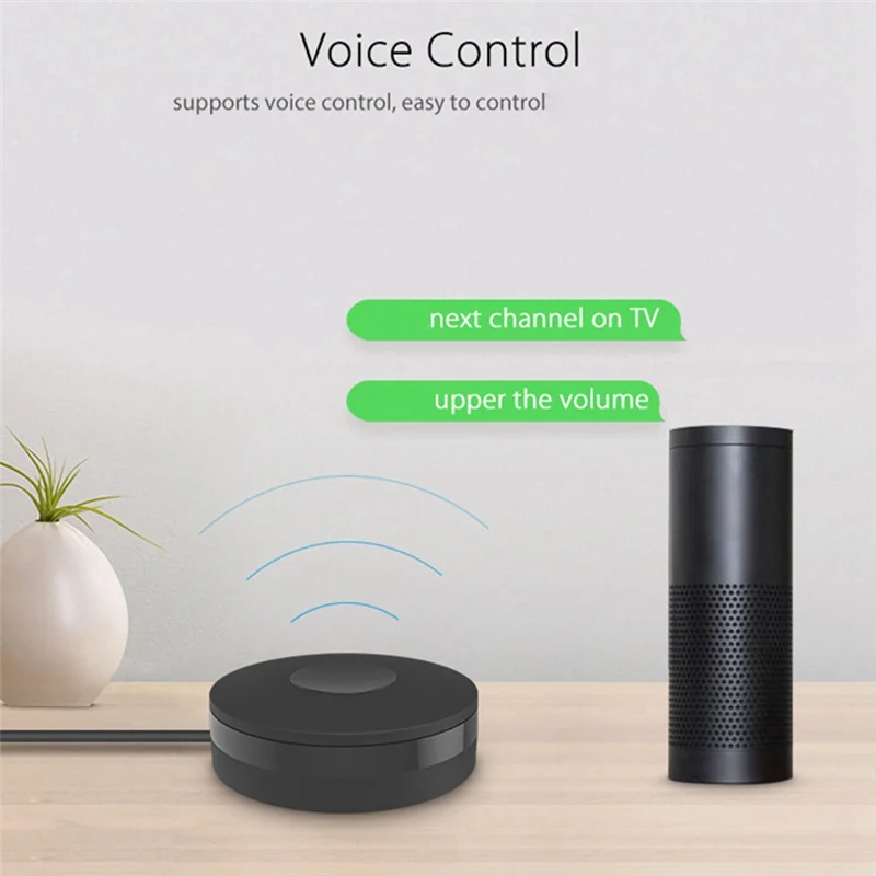 Telecomando Smart IR RF Controller WiFi Controllo vocale universale per condizionatore d'aria TV Controllo app Tuya/Smart Life