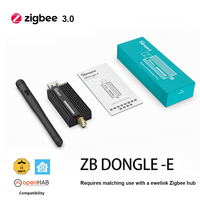 Sonoff Zigbee 3.0 USB Dongle Plus-E with Antenna, EFR32MG21 Chip - for Home Assistant, OpenHAB, Zigbee2MQTT (ZBDongle-E)