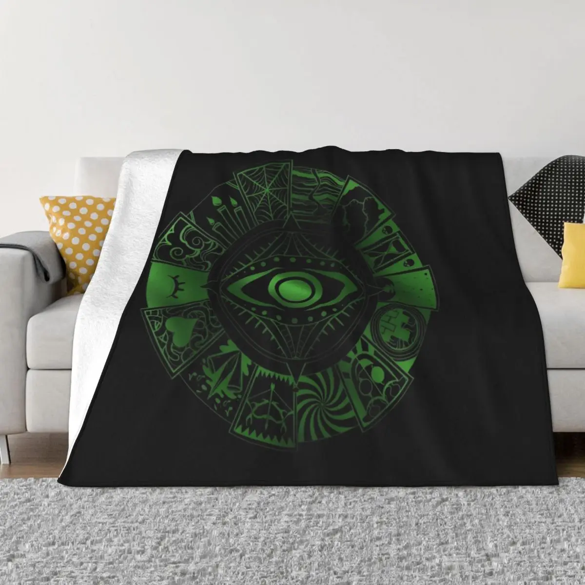 

15 Fears Wheel Throw Blanket blankets and blankets cosplay anime Bed linens