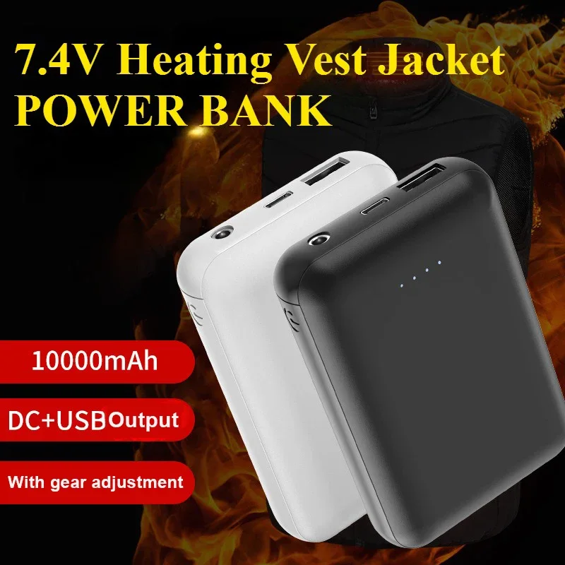 10000mAh Power Bank Fast Charging 5V 2A Portable External Battery For Heating Vest Jacket Underwear