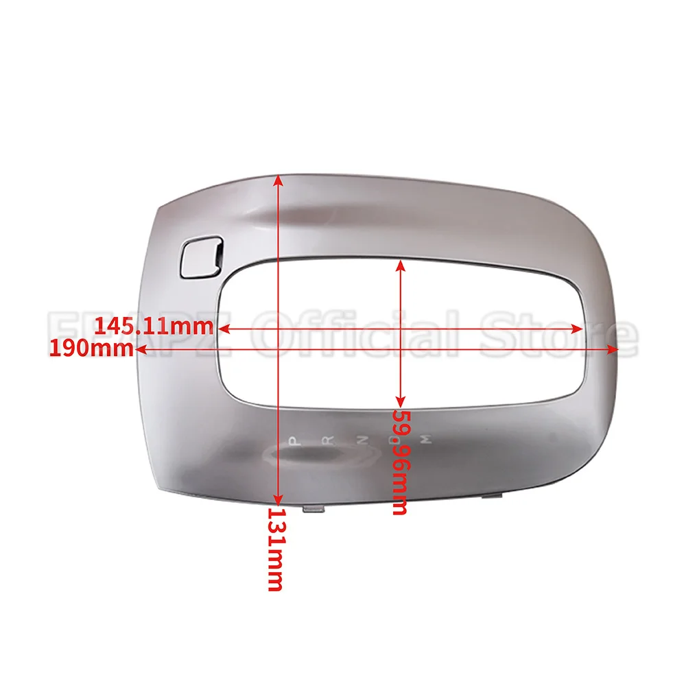 For Buick Encore 2013-2019 Opel Mokka 2013 High Quality Silver Car Parts Shift Gear Cover Panel Trim Frame Bezel
