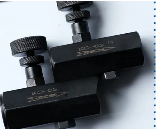 1 piece Hydraulic flow control valve tubular throttle valve one-way throttle valve KC-02 KC-03 KC-04 KC-06