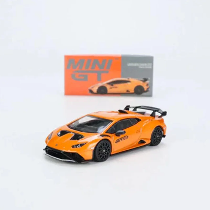 ミニgt-合金スポーツ車両モデル、ハークランへ、arancio Borealis、lhdオレンジ、1:64