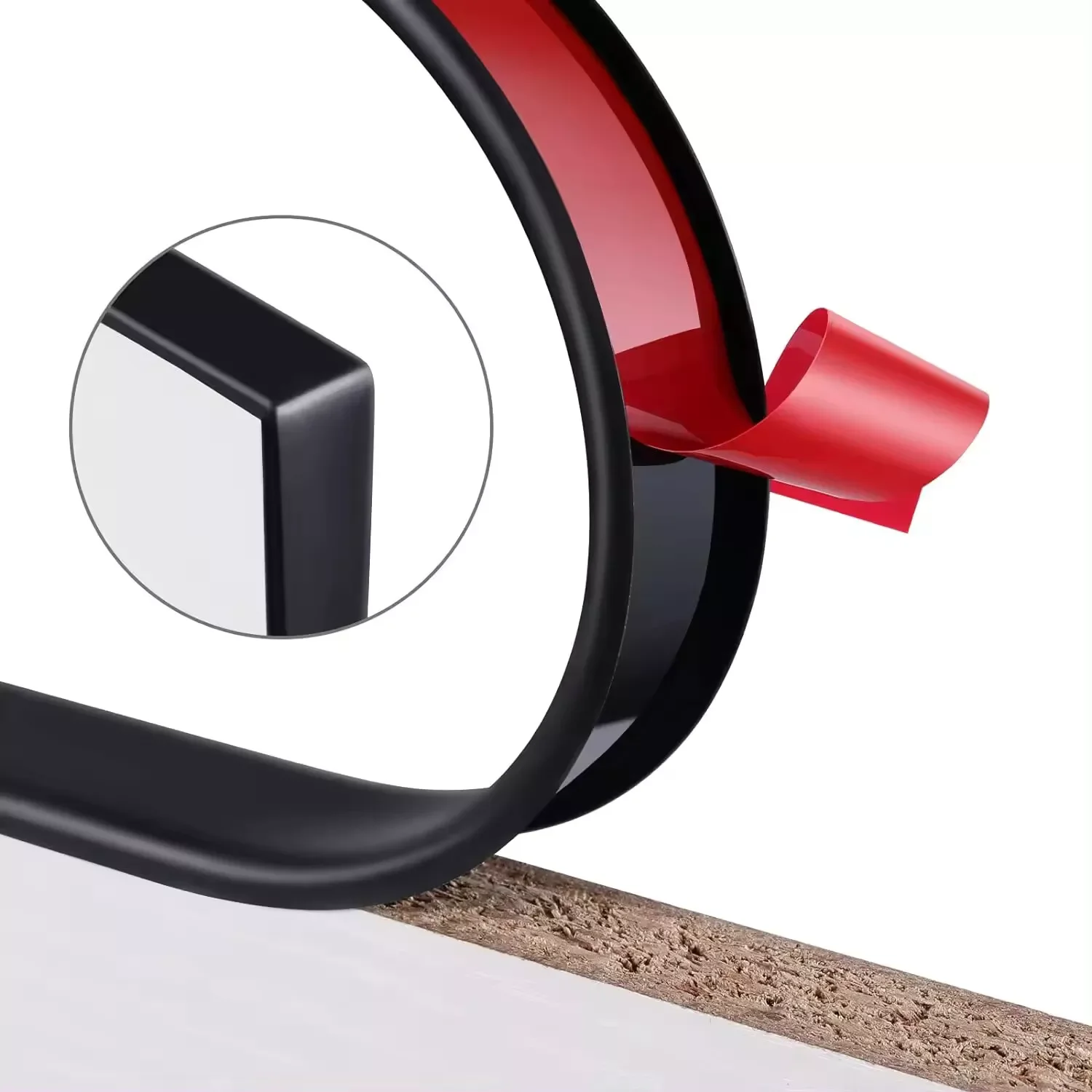 U-shaped Sealing Strip Edging Strip Furniture Floor Edge Banding 15mm Self-adhesive Decorative Edge Banding Strip