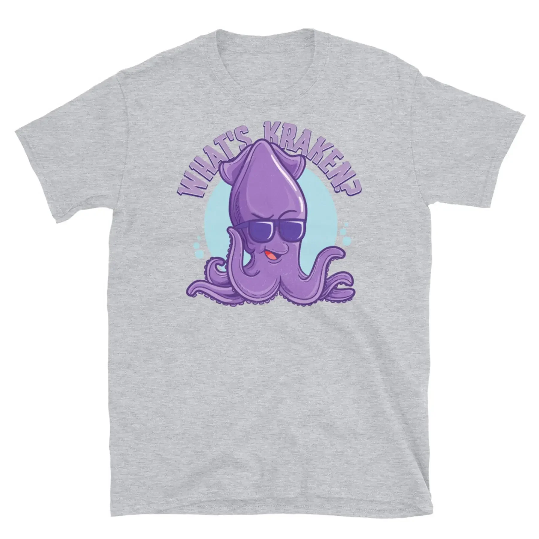 

Funny Cryptid Sea Monster Octopus What s Kraken Short Sleeve Unisex T Shirt
