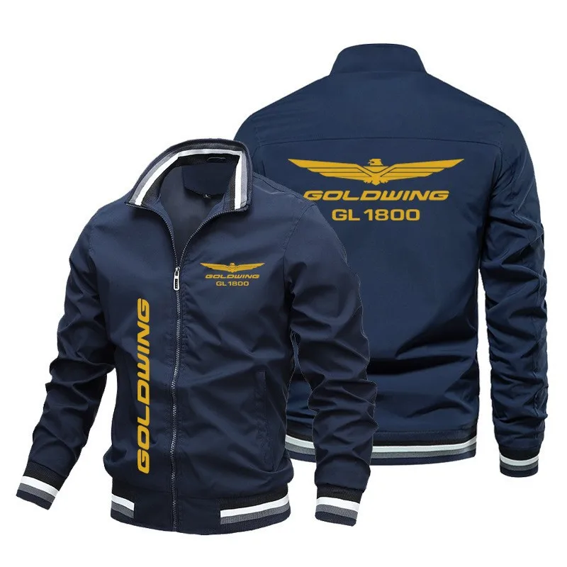 New GOLDWING GL1800 Men's Motorcycle Jacket Motorcycle Logo Men's Casual Trendy Fashion Sports Jacket