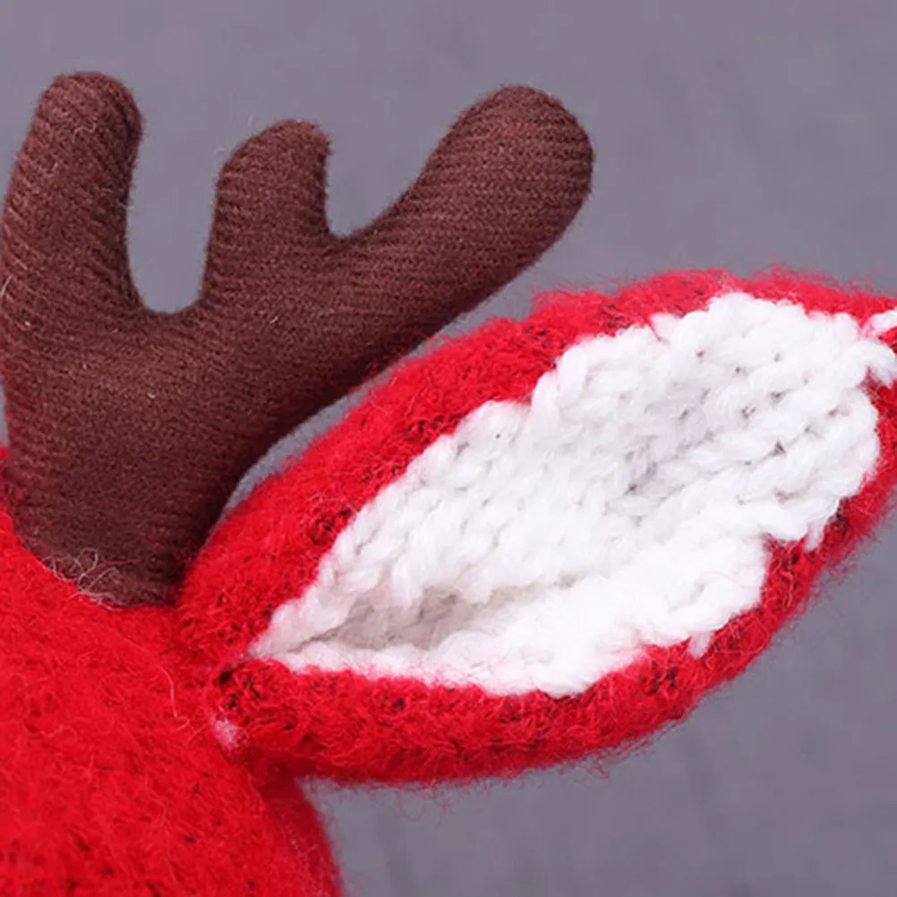 

Christmas Elk Knit Hat Red Premium Thicken Kids Cap Warm Winter Baby Winter Accessories Adorable Soft Kids Hat