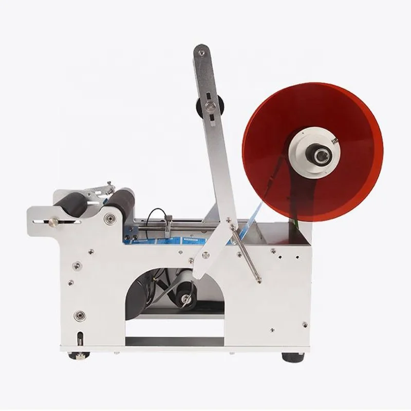 PET Plastic Bottle Labeler MT-50 Semi-Automatic Electric Hand Labeling Machine For Small Business Wood Essential Motor Bearing