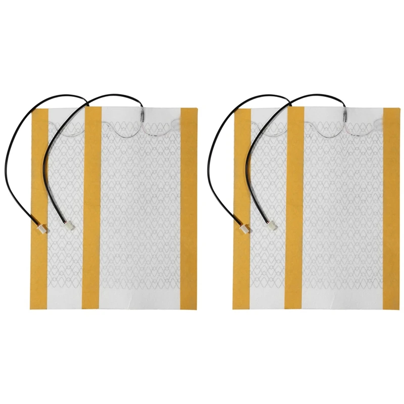 Fibra De Carbono Aquecido Car Seat Almofada Capa, Elementos Aquecedor, Inverno Aquecedor, 12V, 4Pcs