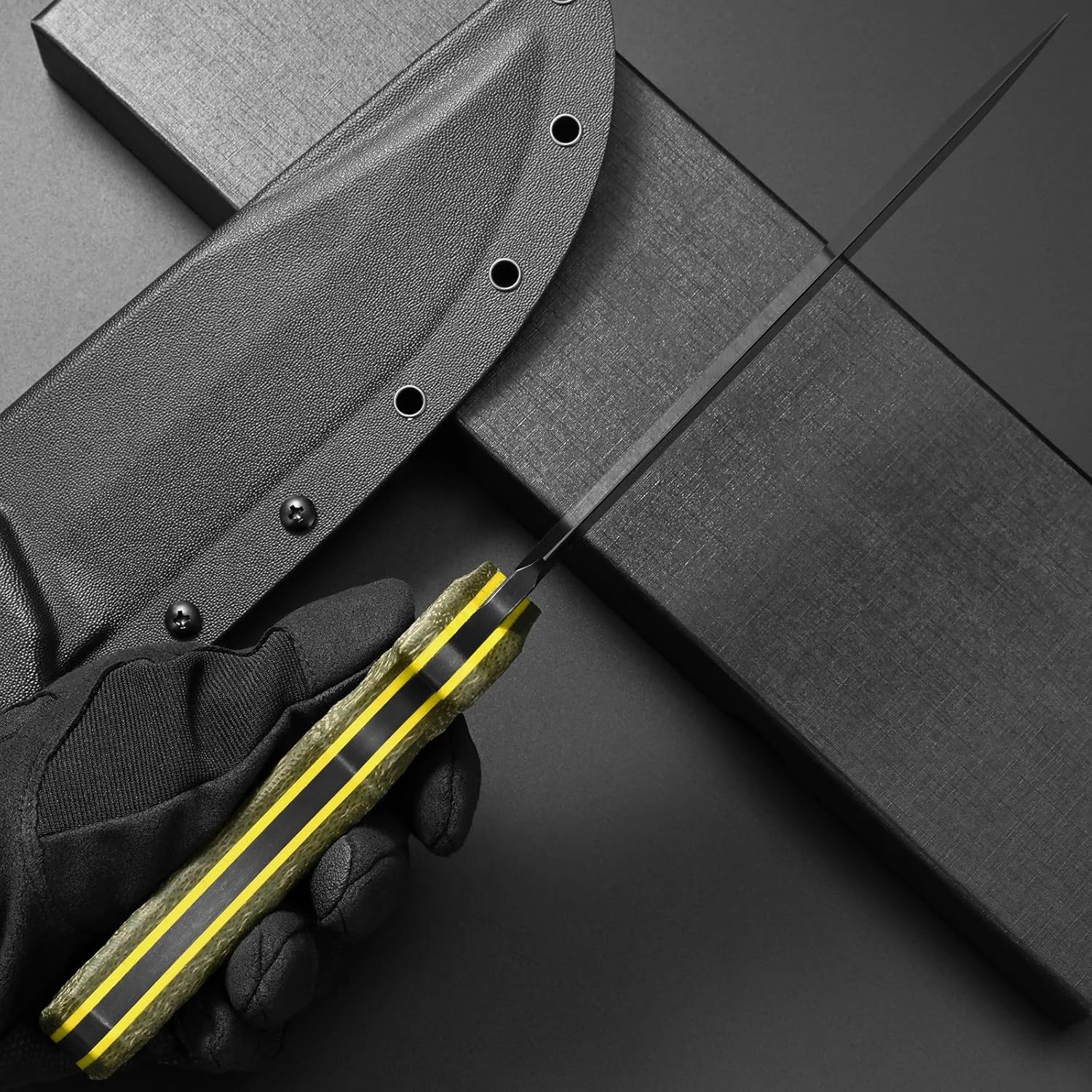 Eafengrow EF161 Fixed Blade Knife 6mm Sleipner Steel Blade Micarta Handle Full Tang EDC Tool Outdoor Knifes for Camping Bushcraf