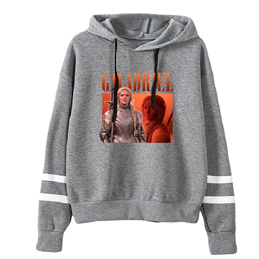 Ringen Van Power Nieuwe Televisie Unisex Pocketless Parallelle Staven Mouw Sweatshirt Heren Vrouwen Hoodie Mode Kleding