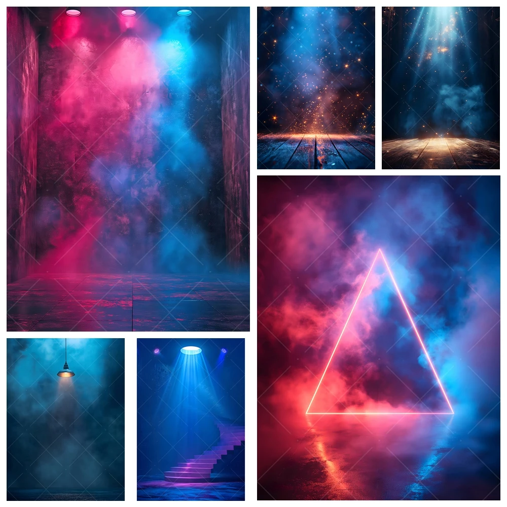 

Stage Colorful Atmosphere Spotlight Adult Kid Birthday Party Vertical Backdrop Custom Kid Room Decor Photo Props Wall Background