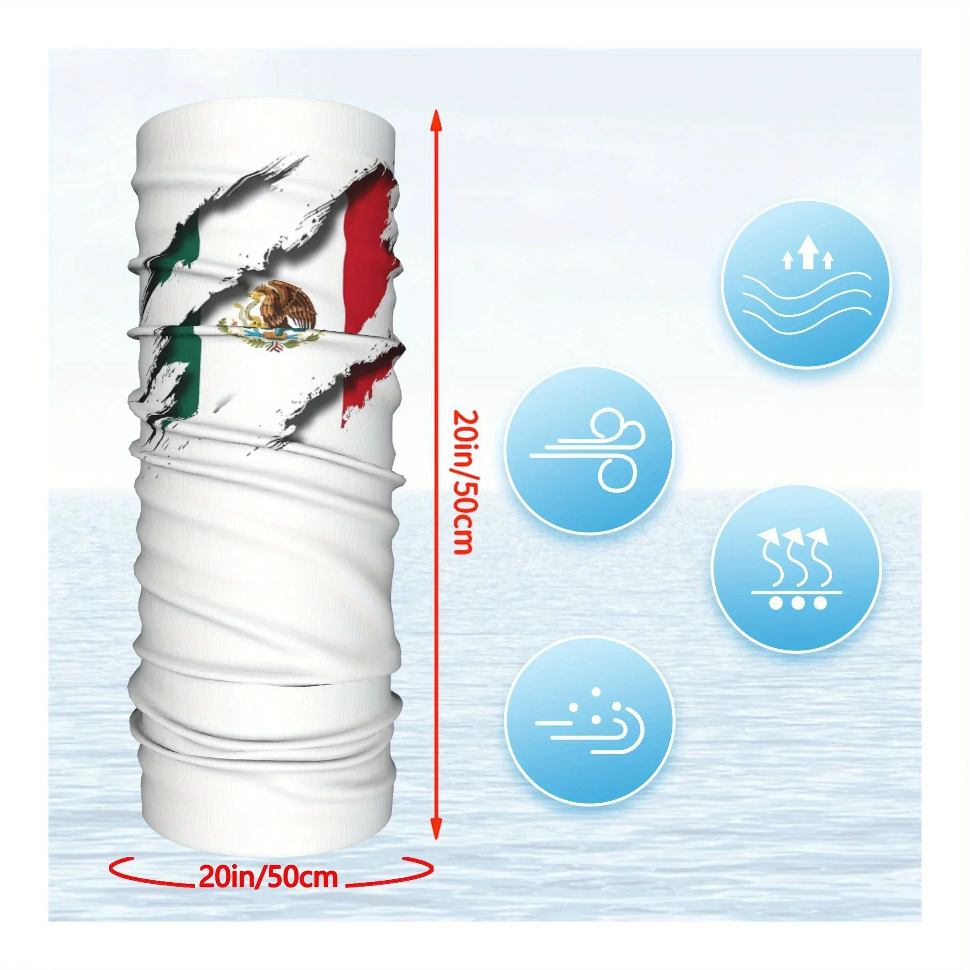 Customization [Pillow Scarf Mask] Mexico Creating A New Pillow Scarf Neckerchief Neck Face Mask Made Of