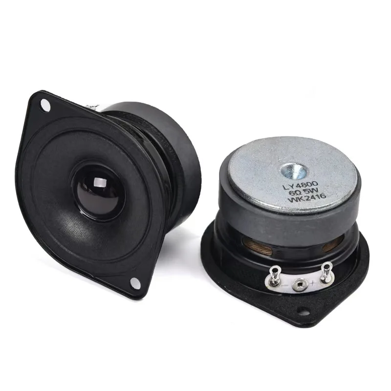 2Pcs 43.5mm 5W 6ohm Mid-high frequency speaker Full Range Speaker Tweeter for Hifi Home PC Bluetooth Audio Multimedia Music