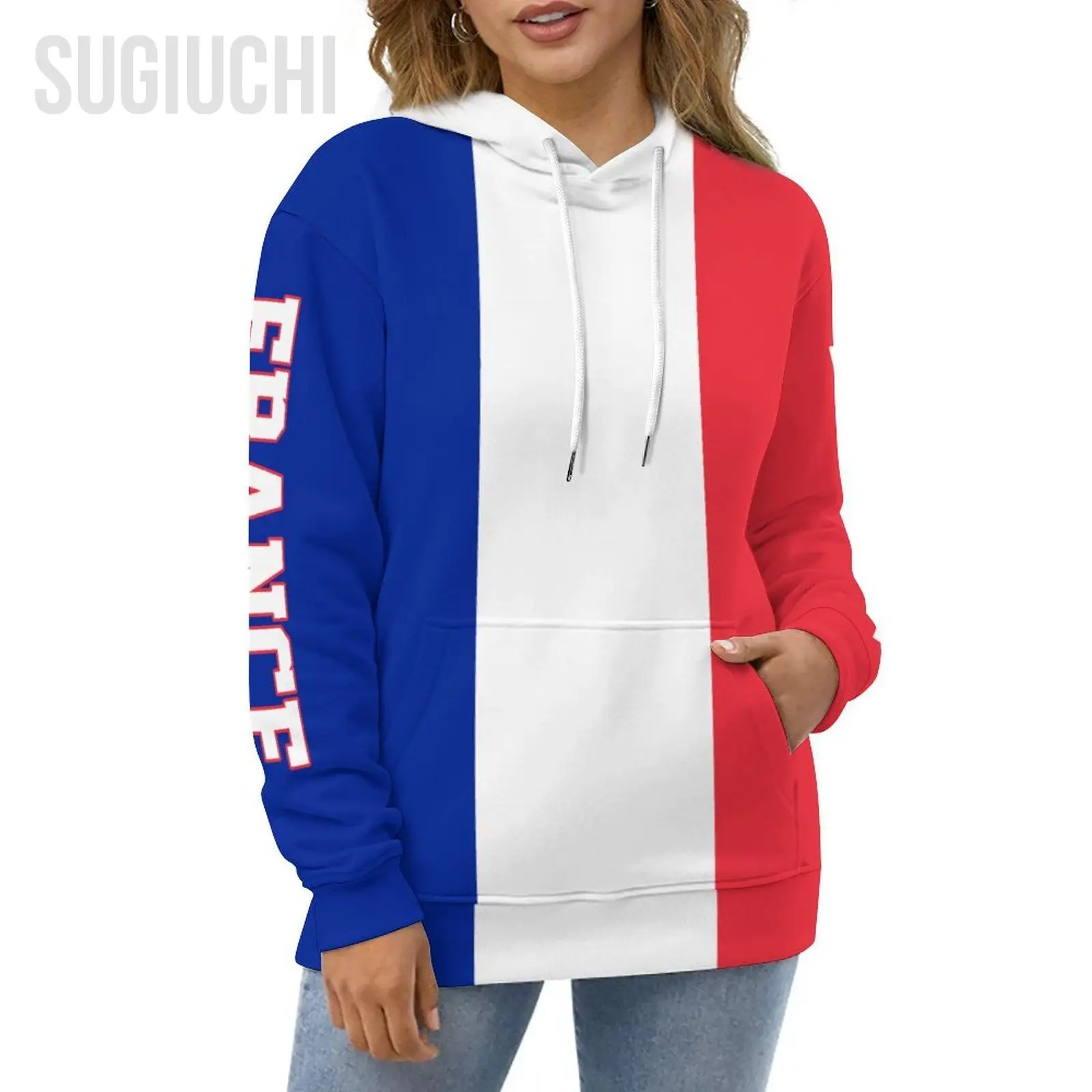 Unisex 3D Hoodie France Flag Men Women Polyester Harajuku Sweatshirt Pullover Hoodies Casual Cool