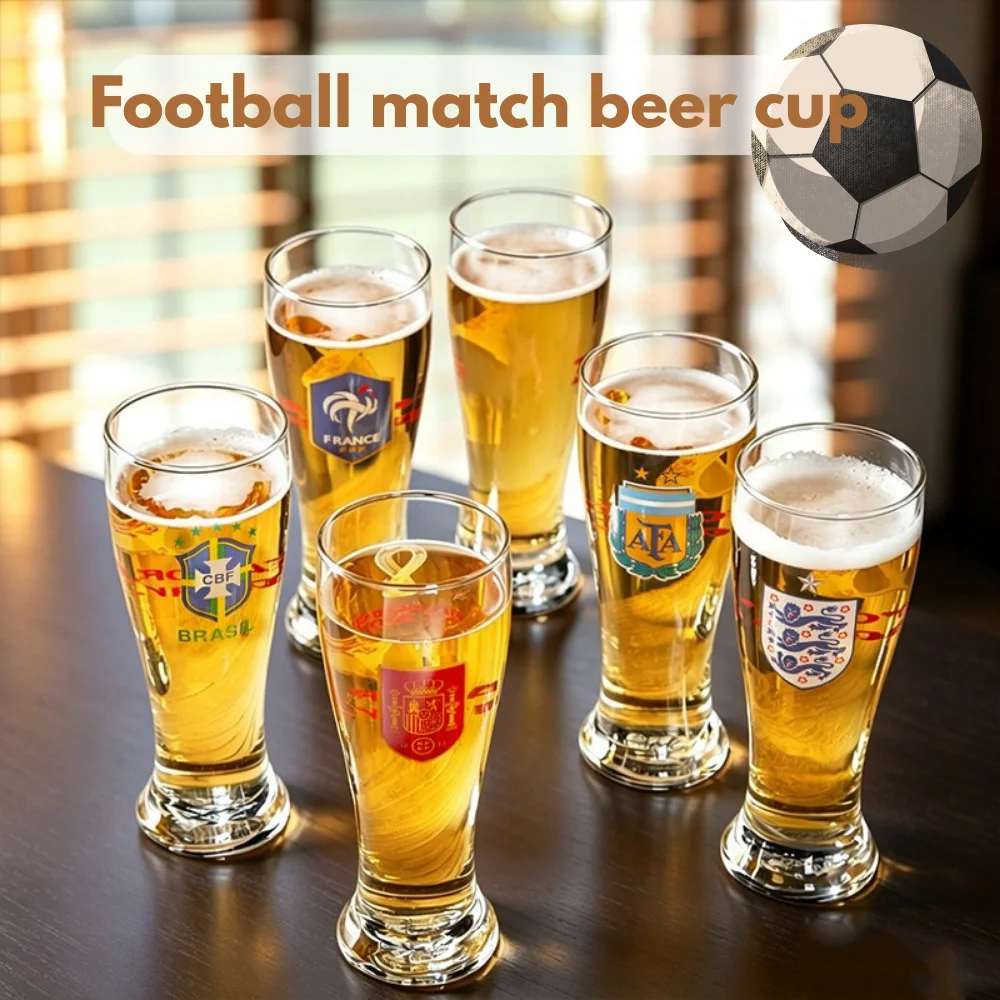 Football team beer mug, 325ml (14oz), a great companion for watching the game, and a gift for a friend.