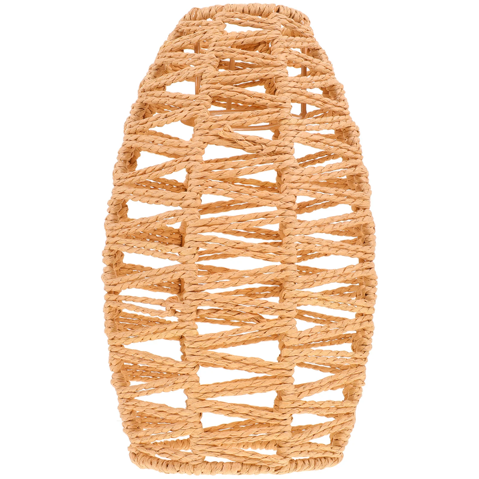 

Faux Rattan Lampshade Handmade Woven Ceiling Light Cover For Hanging Lamp Replacement Imitation Rattan Pendant Shade Woven