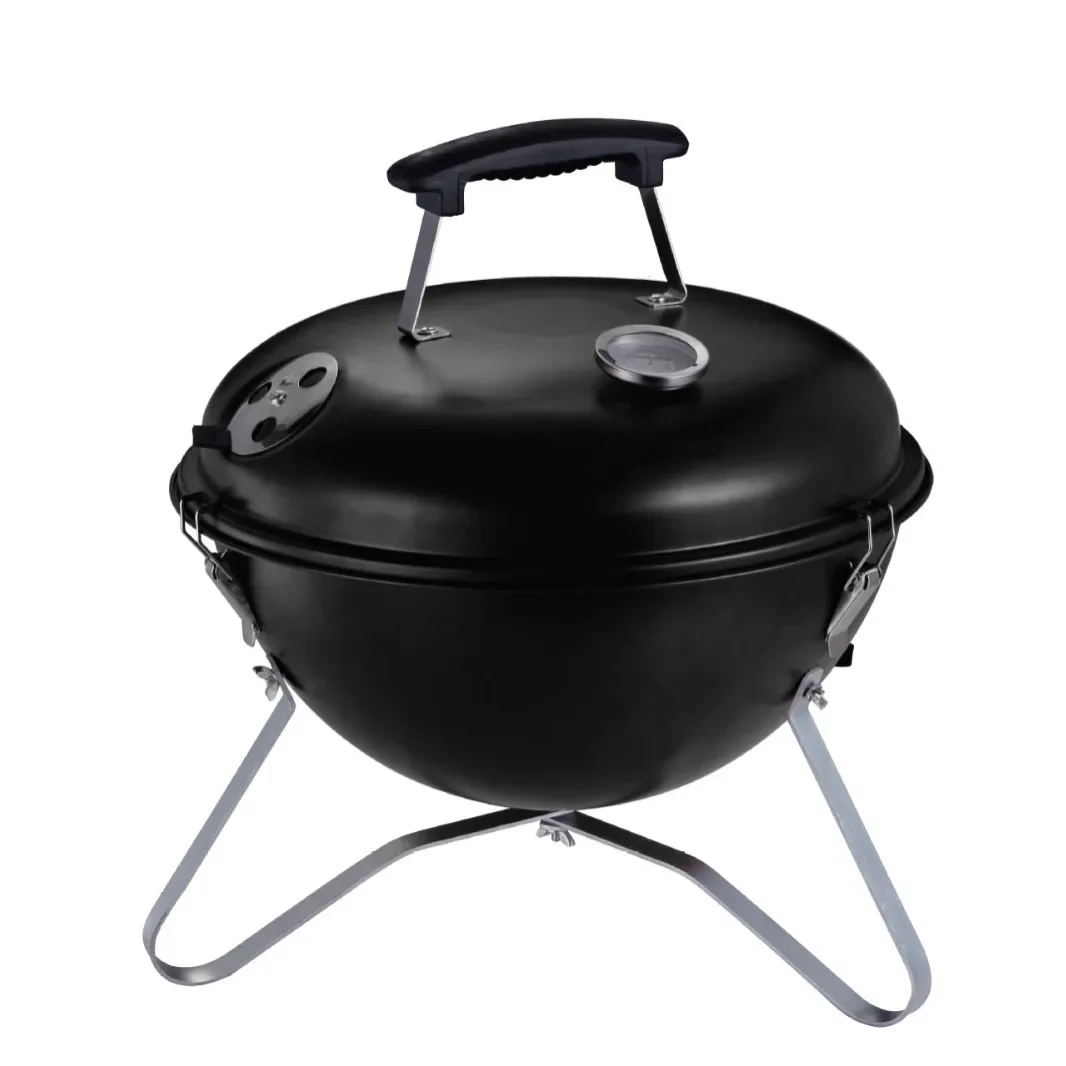 14-Inch semi-round ball stove Carbon mesh barbecue grill Portable outdoor camping barbecue grill