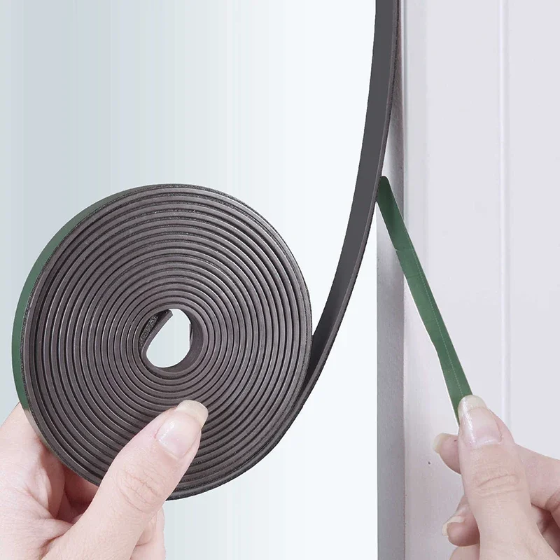 

5M Strong Flexible Magnet Strip Self Adhesive Magnetic Tape Door Screen Window Wardrobe Rubber Magnetic Stripe For Home Hardware