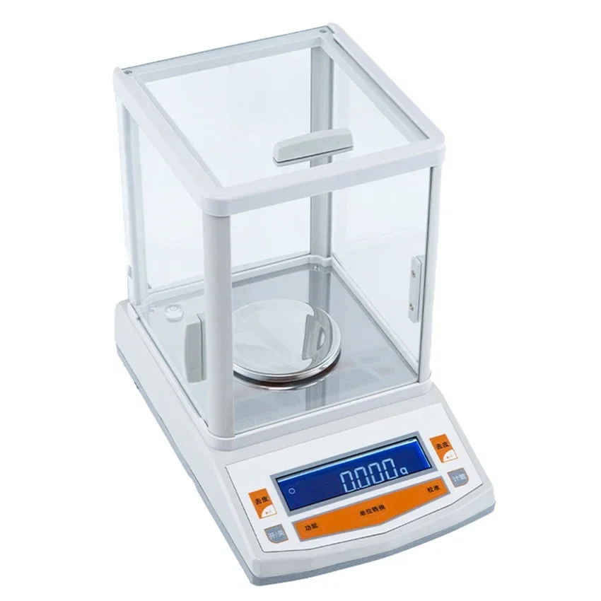 Solid Analytical Balance 100/200/300 x 0.001g Electronic Digital Scale Balance Lab Precision Scale with Windshield 110V/220V