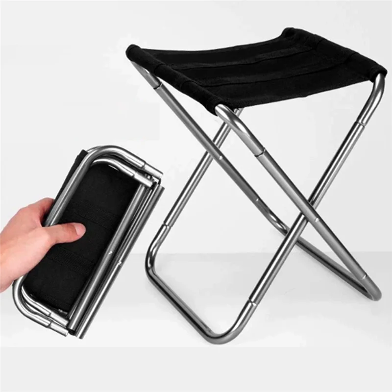 Taburete pequeño plegable, portátil, ultraligero, tren de metro, viaje, Picnic, Camping, silla de pesca plegable