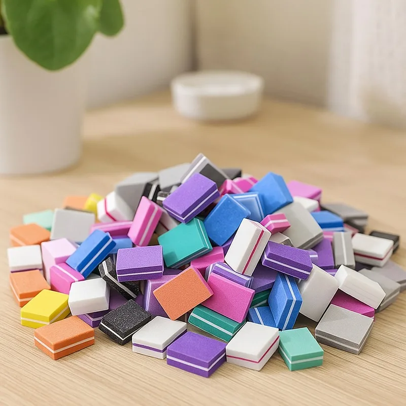 50 szt. Profesjonalnych Mini Pilników do Paznokci, Papier Ścierny, Akcesoria do Manicure, Pilniki do Polerowania i Szlifowania, Zestaw Narzędzi