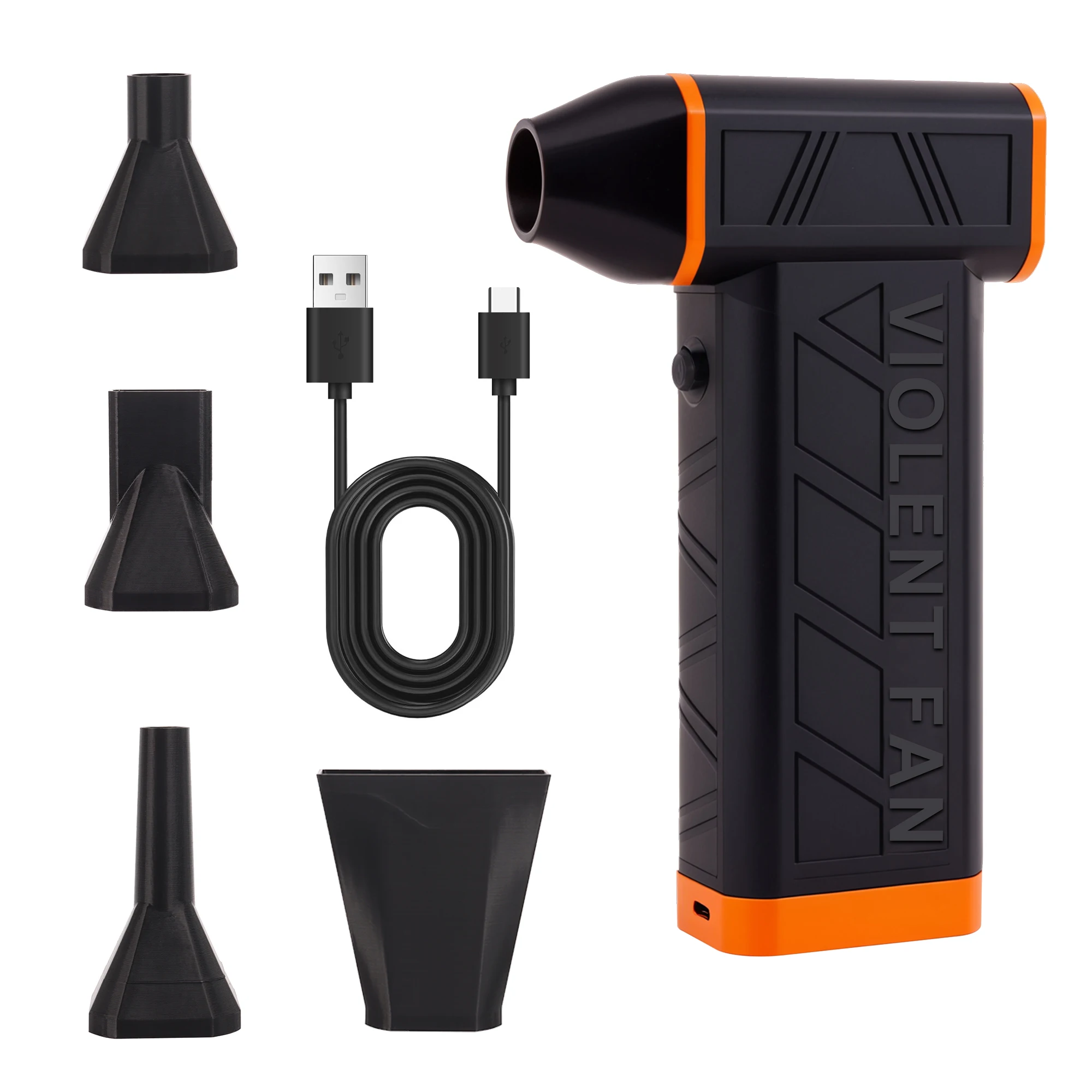 

KANDE, 1 комплект, турбовентилятор, высокоскоростной пылесос с наддувом, ураган, ручной беспроводной мини-портативный мини-вентилятор