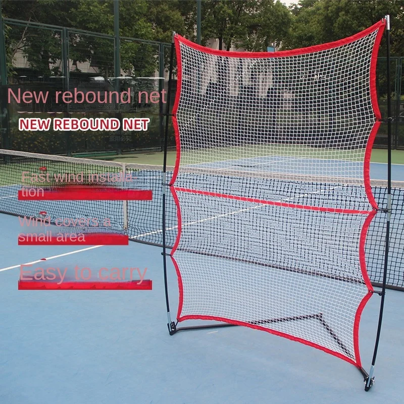 Portable Tennis Rebound Training Net Wall Rebound Net Individual Practice Mobile Practice Wall Serve Practitioner