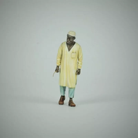 1/35 Resin unpainted model Kit, North African Man with Donkey unassembled and unpainted GK, 1019R