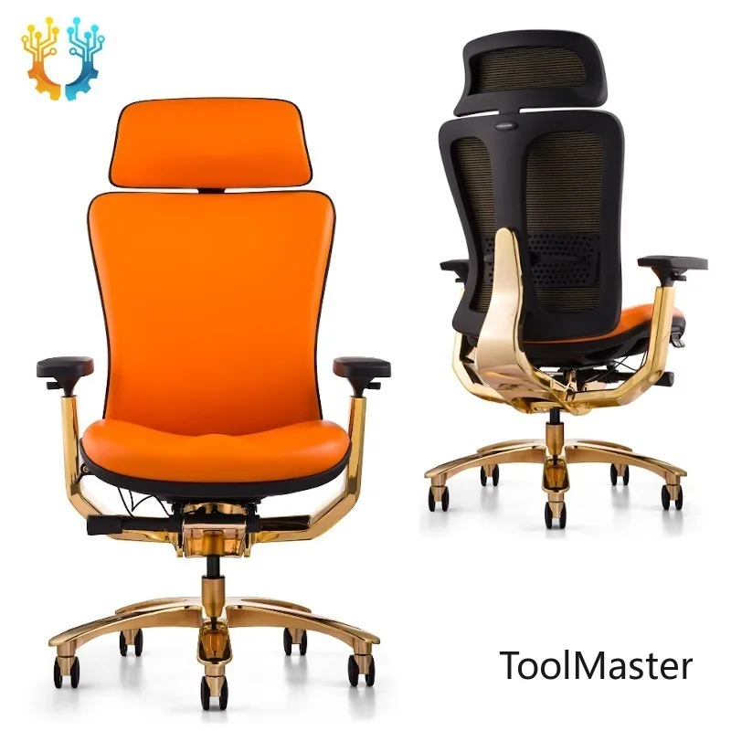 

[2026]Luxury Manager Adjustable Genuine Leather Office Chair With 5-year Warranty Ergonomic Office Chair For Chair