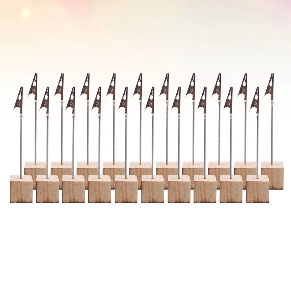 

20 PCS Table Holder Mini Easel Menu Clips Number Holders Photo Top Easels for Painting Frame