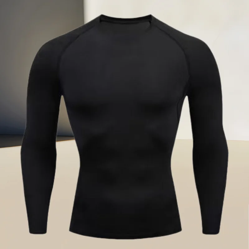 Men's compression top T-shirt, perfect for running and gym workouts, ideal choice for toned and muscular men
