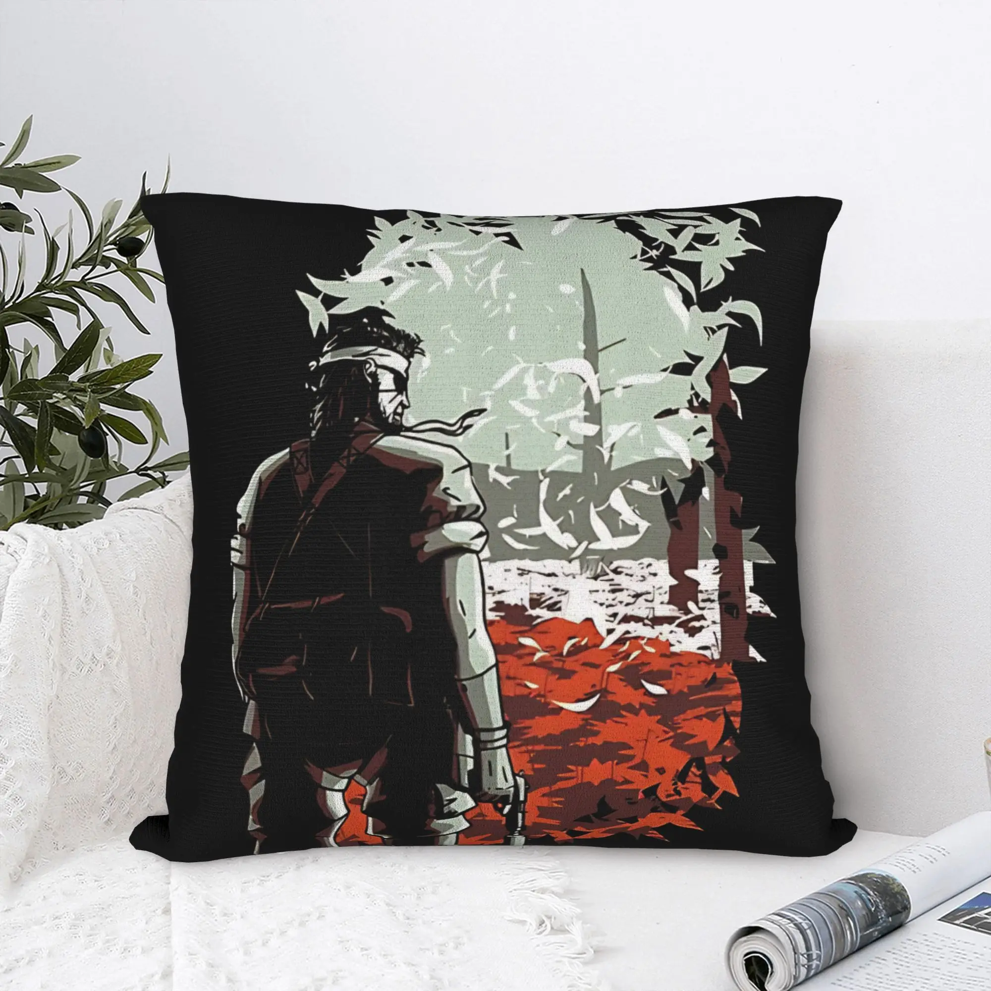 Pillow Cover Big Boss Metal Gear Solid  Fashion Pillow Case For Couch Sofa Bedroom Pillowcases