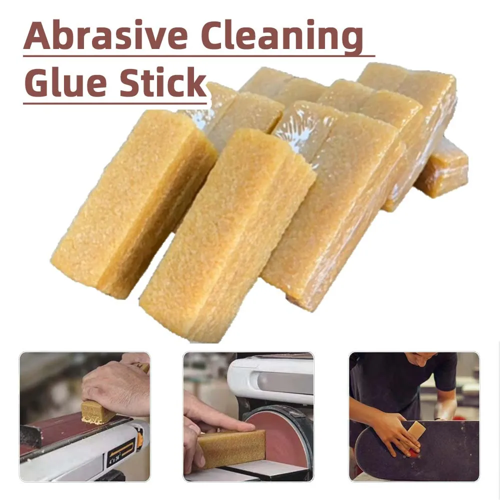 Stick di colla per pulizia abrasiva, detergente per tamburo a nastro abrasivo, gomma per carta vetrata per levigatrice a disco a nastro, 153x25x25mm, 1 pz