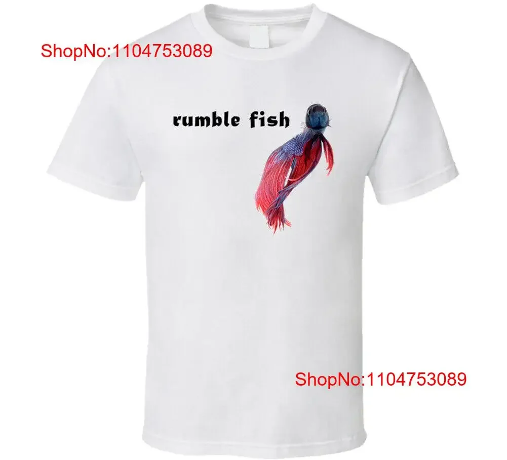 Rumble Fish Movie T Shirt vintage Washed streetwear designer clothes Soft Stylish Slightly Comfortable Versatile graphic