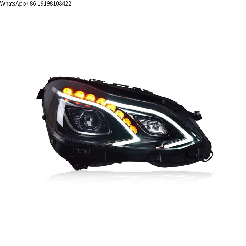2013-2016 Benz W212 LED Headlights E200 E300 DRL Turn Signal High Beam Angel Eye Auto Accessories New Condition 36W