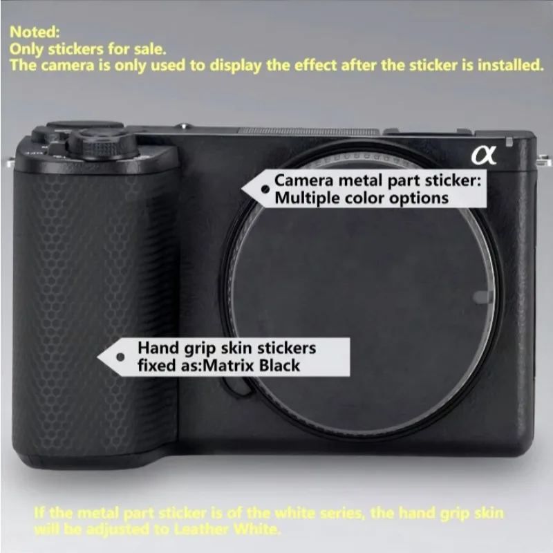 For Sony ZV-E10 II Camera Sticker for Alpha ZVE10 II Skin ZVE102 Camera Sticker for Sony ZV-E10 Mark 2 Decal Skin