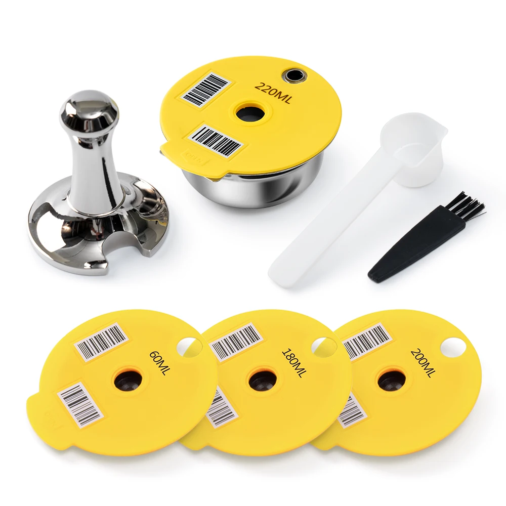 Cafetera recargable con filtro de cápsula de café reutilizable de acero inoxidable para cafetera Bosch Tassimo HAPPY/VIVY/SUNY Brewer