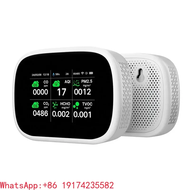 WiFi Air Quality Detector IP65 Waterproof 11-in-1 Monitor PM25 O2 CO TVOC HCHO NDIR Sensor Smart Home Air Tester Mainland China