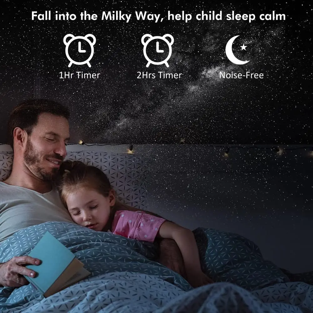 Projetor de estrela galáxia luz noturna imagens hd disco planetário projetor luzes com temporizador, lâmpada noturna para presente de natal quarto infantil